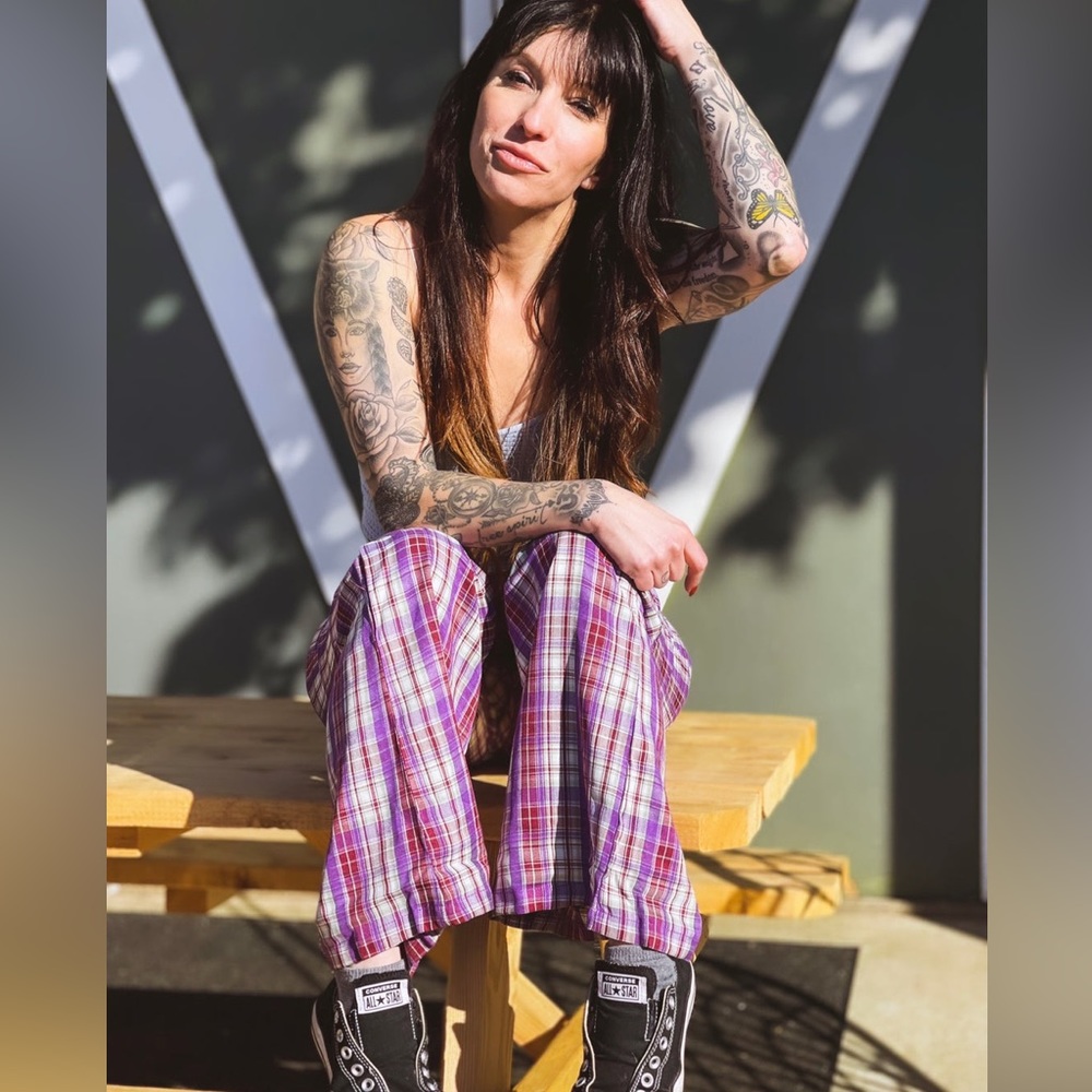 NWT plaid pants‎